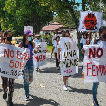 Campaña No estás Sola, Colombia, Mocoa, Putumayo, mujeres, marcha 20N